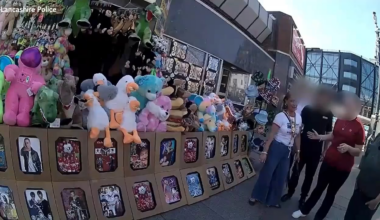Moment attempted kidnapper arrested after trying to snatch baby from pram in Blackpool, England