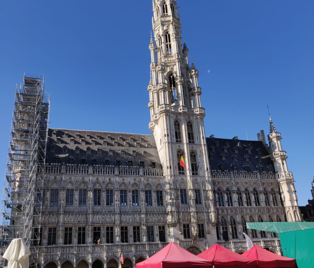 World famous Brussels City Hall. Own composition.