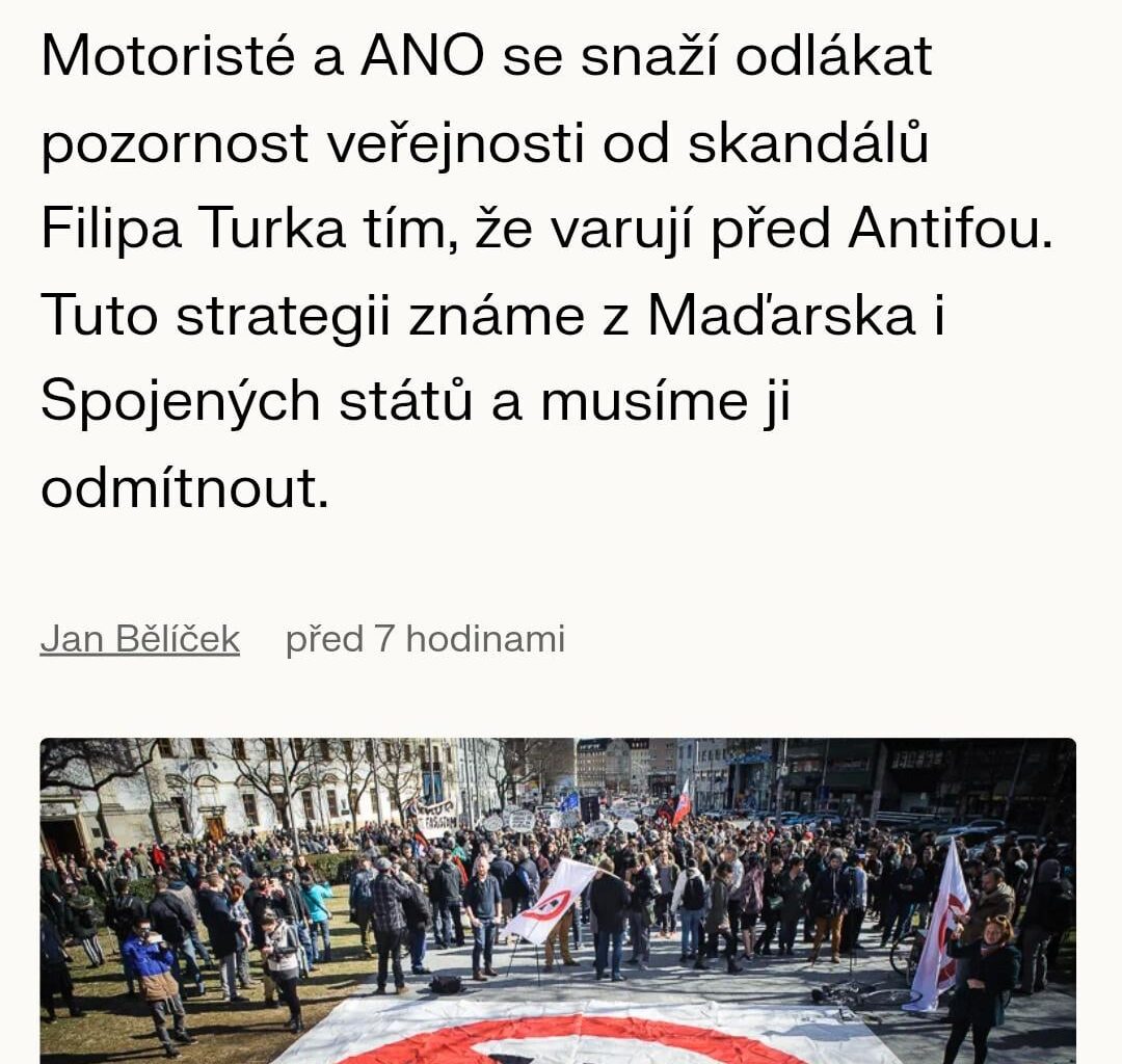 Orbán, Trump, Macinka a Havlíček – Komu vadí antifašismus a proč?