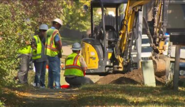 Construction crew hits gas line in Grimes, Iowa
