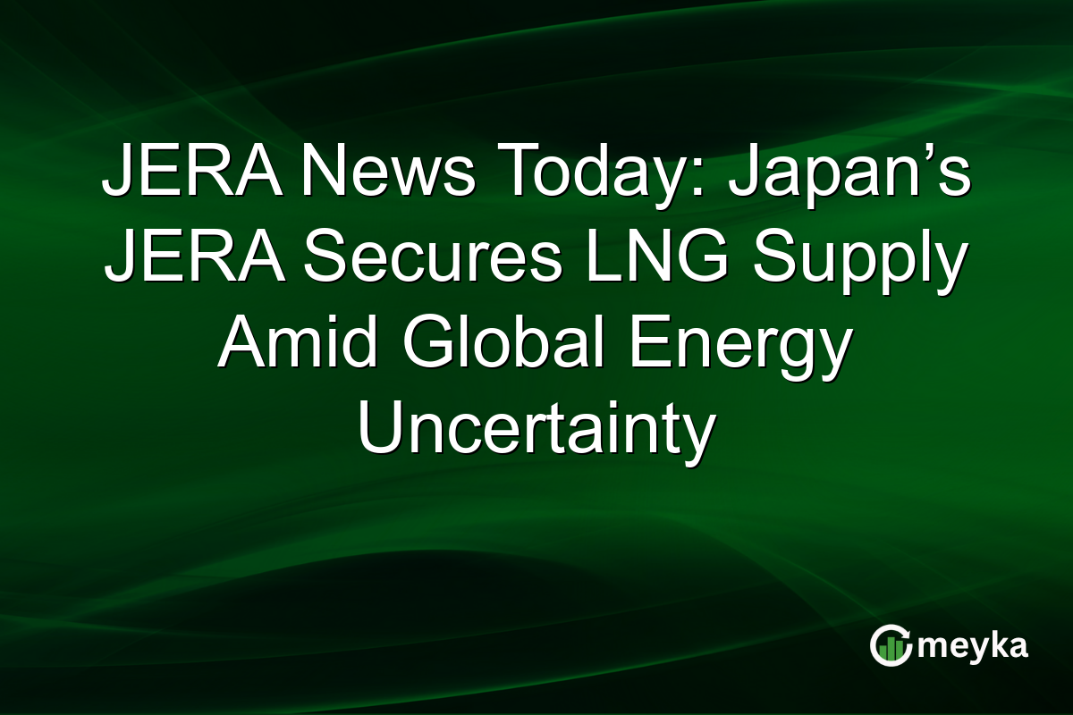 JERA News Today: Japan’s JERA Secures LNG Supply Amid Global Energy Uncertainty