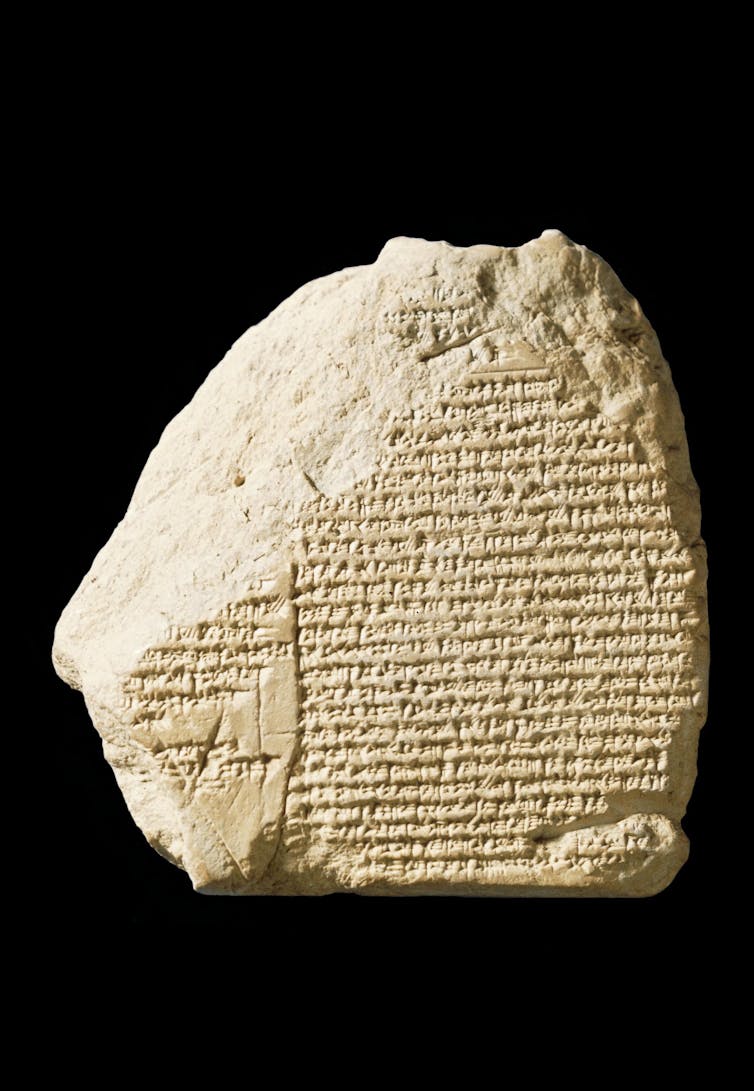 Cuneiform tablet with part of the Nabonidus Chronicle (556-530s BC)