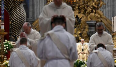 First Priestly Ordinations by Pope Leo XIV. Credit: Vatican Media