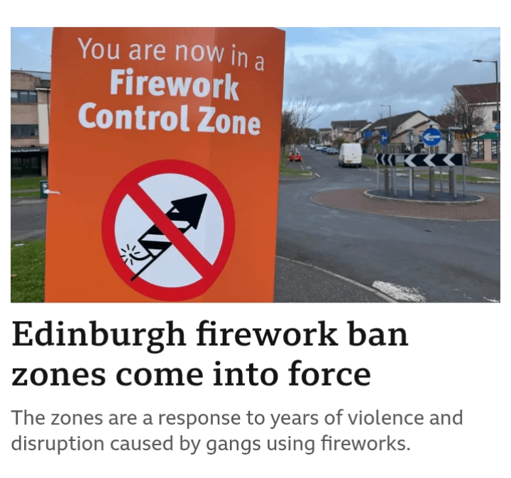 Fireworks ban