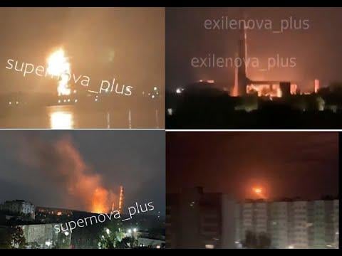 Huge Drone Strikes on Russia: Feodosia Oil Depot, Chemical Plant & Two Thermal Power Plants Hit!