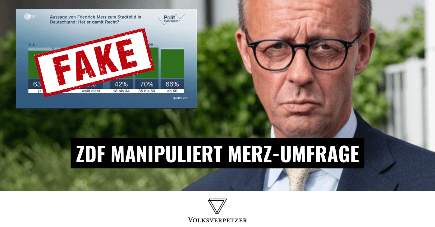 ZDF manipuliert Umfrage: Mehrheit widerspricht Merz