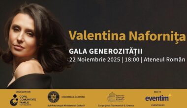 Bucharest’s Athenaeum hosts Gala Generozității charity concert for vulnerable children in Moldova