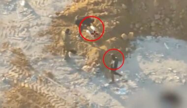 Red Cross says its staff in Gaza "were not able to intervene" as alleged Hamas members buried and uncovered Israeli hostage remains