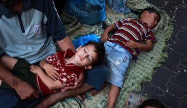 Gaza-Krieg: Palästinensische Kinder suchen Zuflucht in einer UNO-Schule