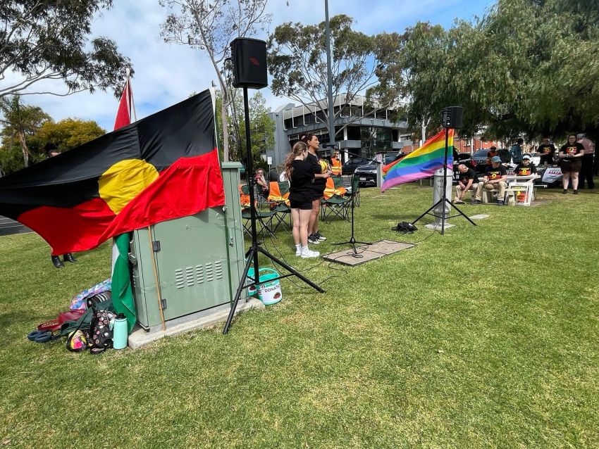 geelong anti racist rally