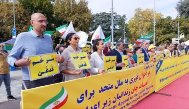 Supporters of the Iranian Resistance held a rally in Geneva, Switzerland, on October 8, 2025