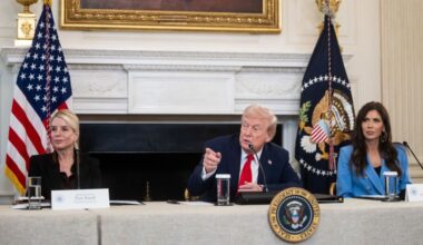 Trump takes aim at Antifa — and the press— in White House roundtable