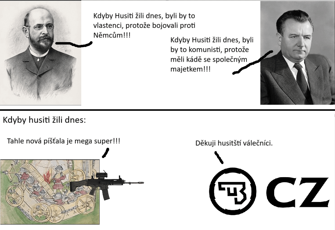 Gratulujeme Banu Vávrovi, tímto se přidává do panteonu českých mystifikátorů ohledně povahy husitství :)