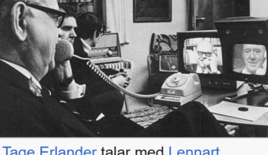 Tage "God of war" Erlander i ett videosamtal before it was cool