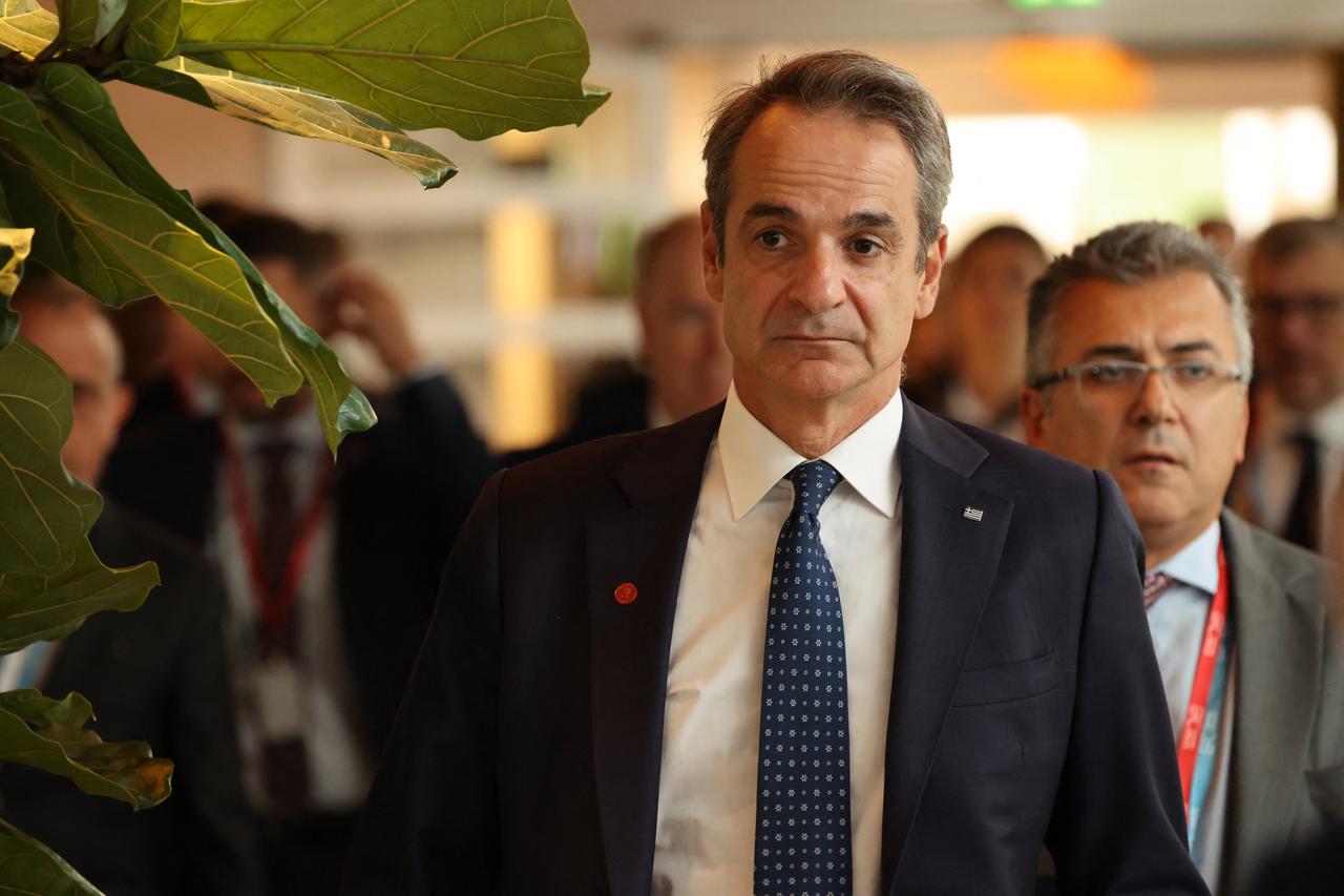 Greeces Prime Minister Kyriakos Mitsotakis pictured during the 7th European Political Community (EPC) Summit at the Bella Center in Copenhagen, Denmark, October 2, 2025. (AFP Photo)