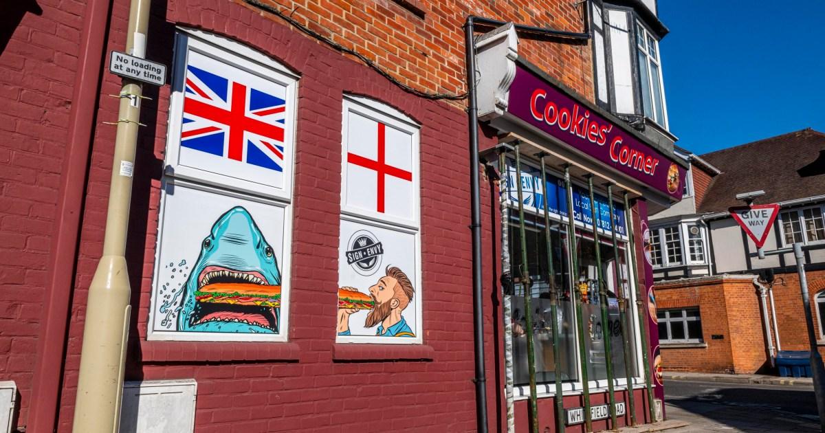 Sandwich shop owner refuses to remove Union Jack artwork despite council complaints