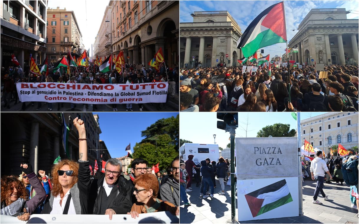 Sciopero generale e manifestazioni in tutta Italia oggi 3 ottobre, le ultime news. DIRETTA