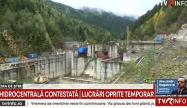 Hidrocentrală contestată. Lucrările au fost oprite temporar