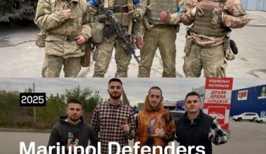 Each person in these photos has been through a difficult journey. It took 3.5 years to bring these defender back from russian captivity