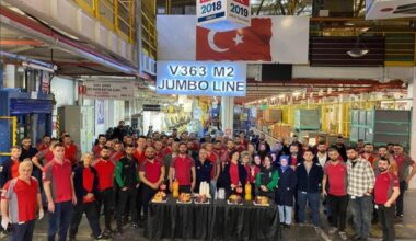 mployees of Magna Seating Türkiye gather inside the production line area to celebrate the company’s inclusion among Europe’s Best Workplaces. (Photo via Great Place To Work)