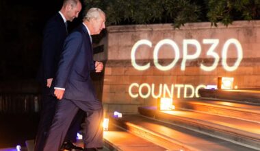Joint engagement: The Prince of Wales and King Charles attended the Countdown to COP30 at the Natural History Museum.