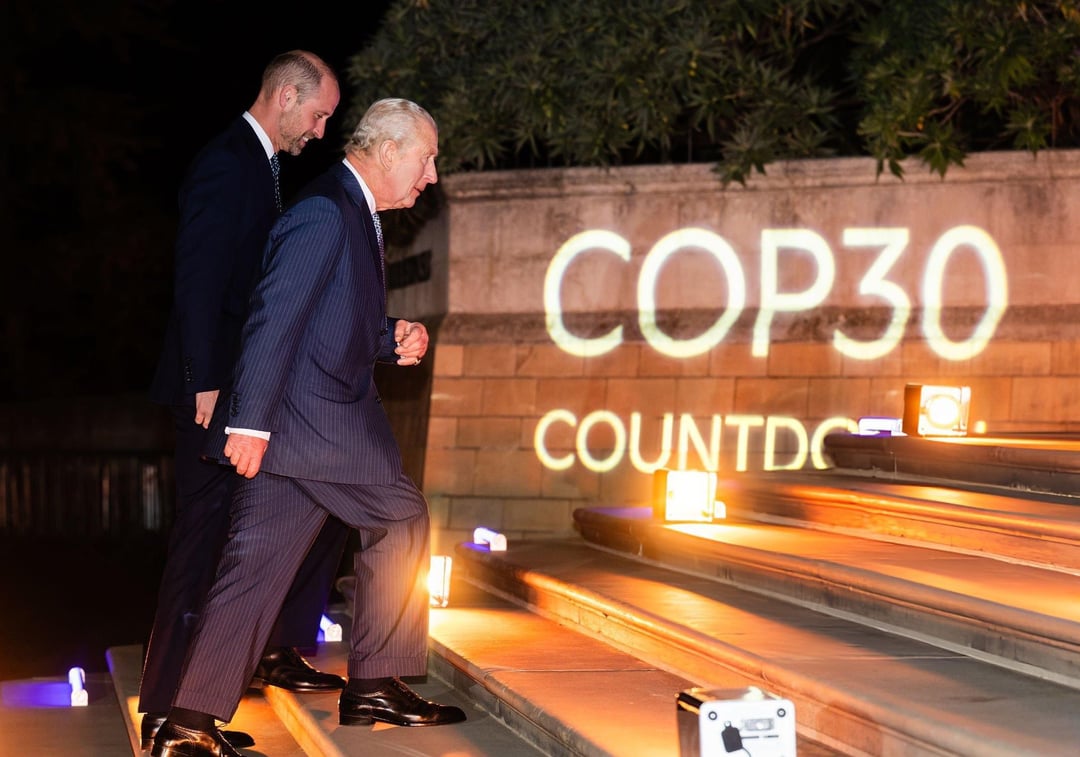 Joint engagement: The Prince of Wales and King Charles attended the Countdown to COP30 at the Natural History Museum.