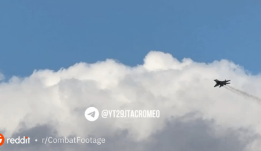 Ukrainian MiG-29 launches AGM-88 HARM missiles, unknown location, 2025