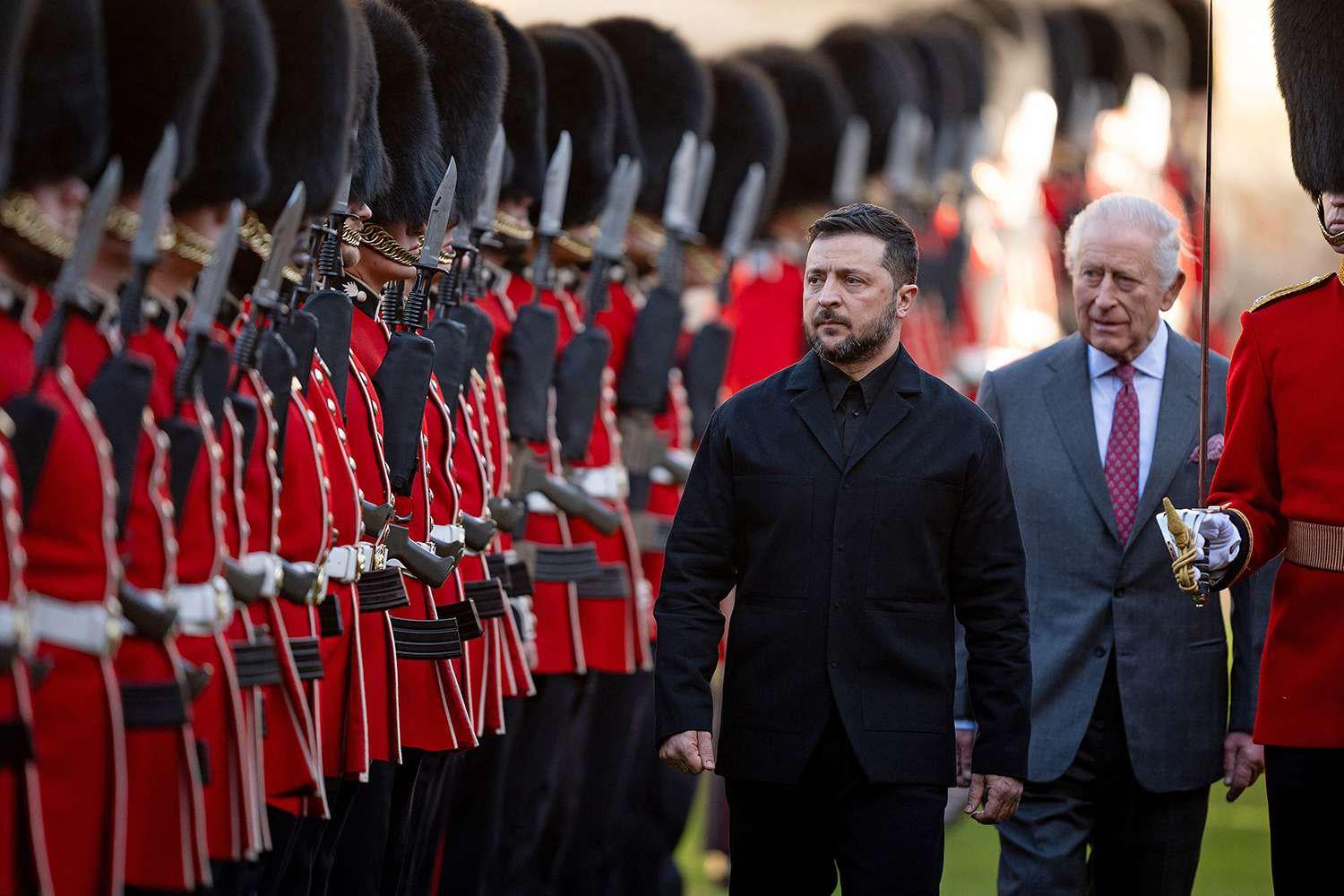 King Charles Welcomes President Zelenskyy to Windsor Castle with a Regal Ceremony