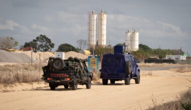 Rwandan soldiers near TotalEnergies project in Mozambique