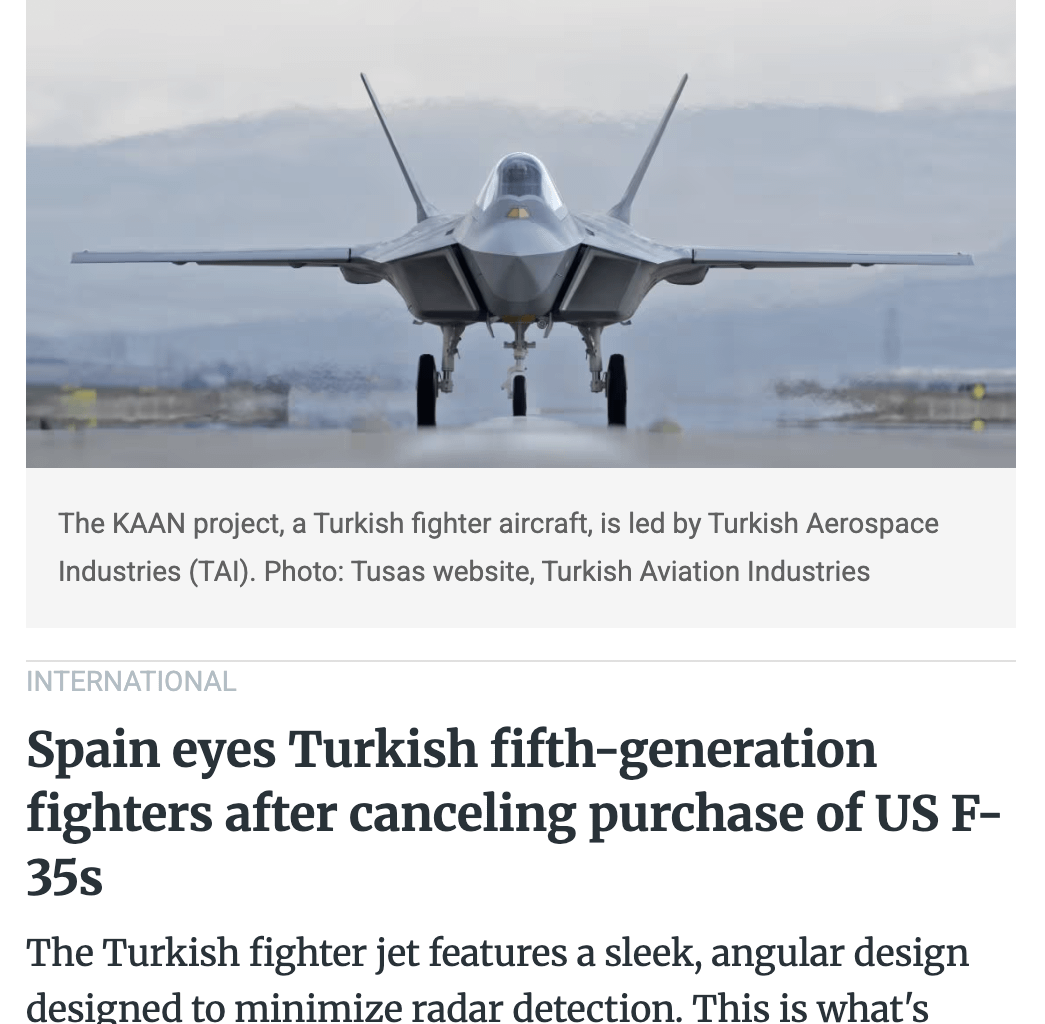 Spain is shopping for Temu planes