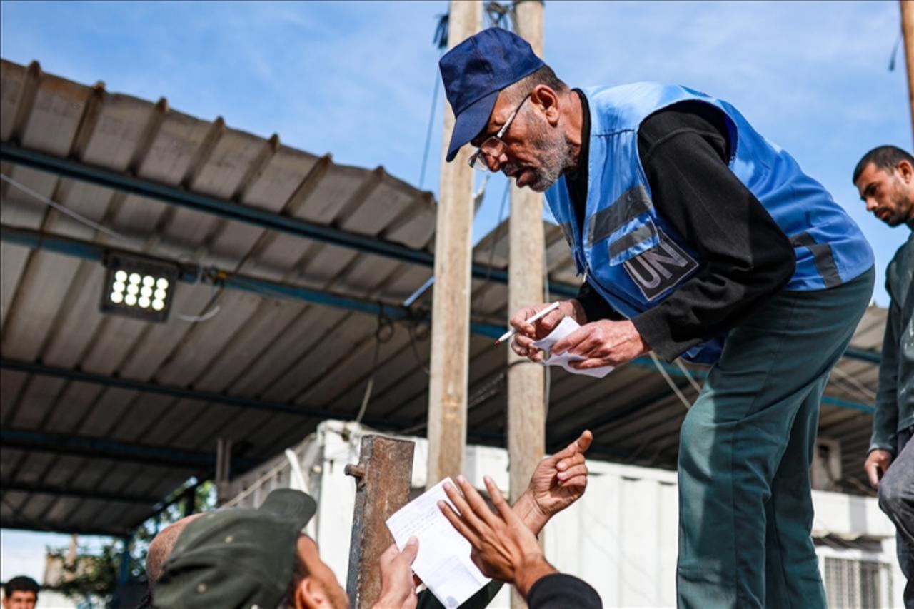 Photo shows UN agency for Palestinian refugees UNRWA staff, accessed on Sept. 22, 2025. (AA Photo)