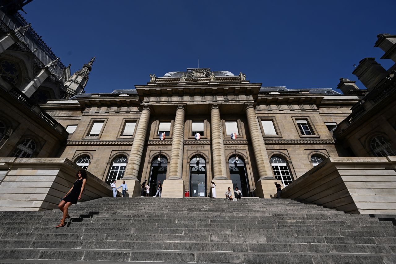 The Palais de Justice courthouse in Paris. The Palais de Justice courthouse in Paris.