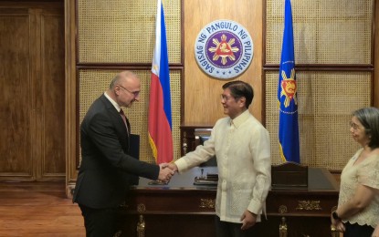 <p><strong>HISTORIC VISIT.</strong> President Ferdinand R. Marcos Jr. receives Croatian Minister of Foreign Affairs Gordan Grlić Radman in a courtesy call in Malacañang on Tuesday (Oct. 14, 2025). The meeting marks the first official visit of Croatia's top diplomat to Manila. <em>(Photo from the Ministry of Foreign and European Affairs of the Republic of Croatia/Facebook)</em></p>