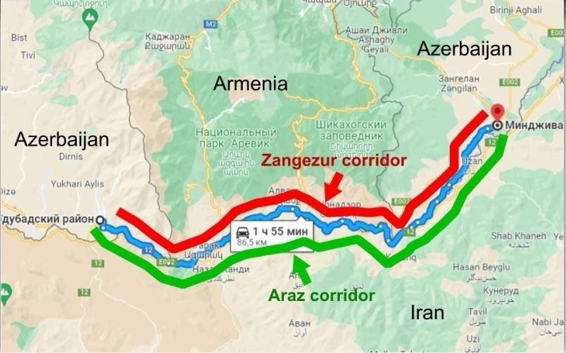 Zangazur Corridor as geopolitical multiplier to link East-West and  North-South trade