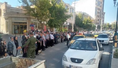 Kermanshah – Retirees from multiple sectors, including civil service, military, social security, healthcare, and telecommunications, hold a protest—September 30, 2025