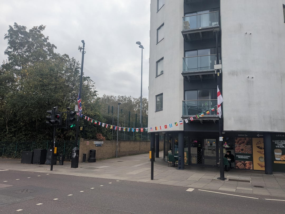 Quite emotional seeing different flags in Isle of Dogs this week