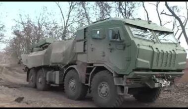 A huge Russian convoy heading directly towards the Ukrainian ambush