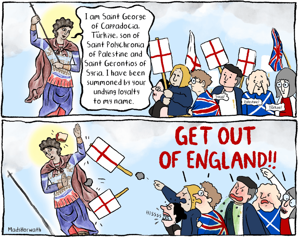 St. George visits the UK