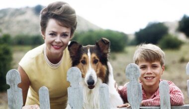LASSIE, from left: June Lockhart, Lassie, Jon Provost, (1963), 1954-1974.
