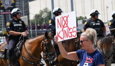 Map and list of "No Kings" protests against Trump on October 18