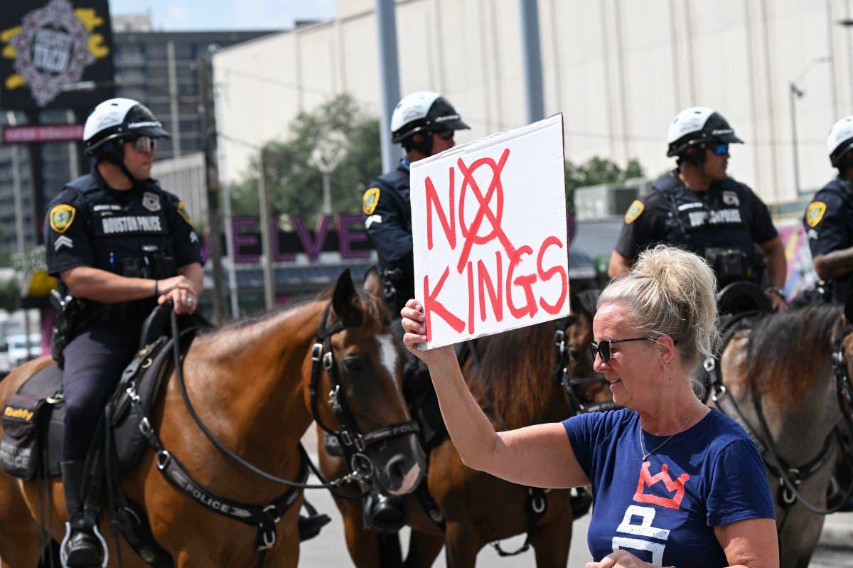 Map and list of "No Kings" protests against Trump on October 18