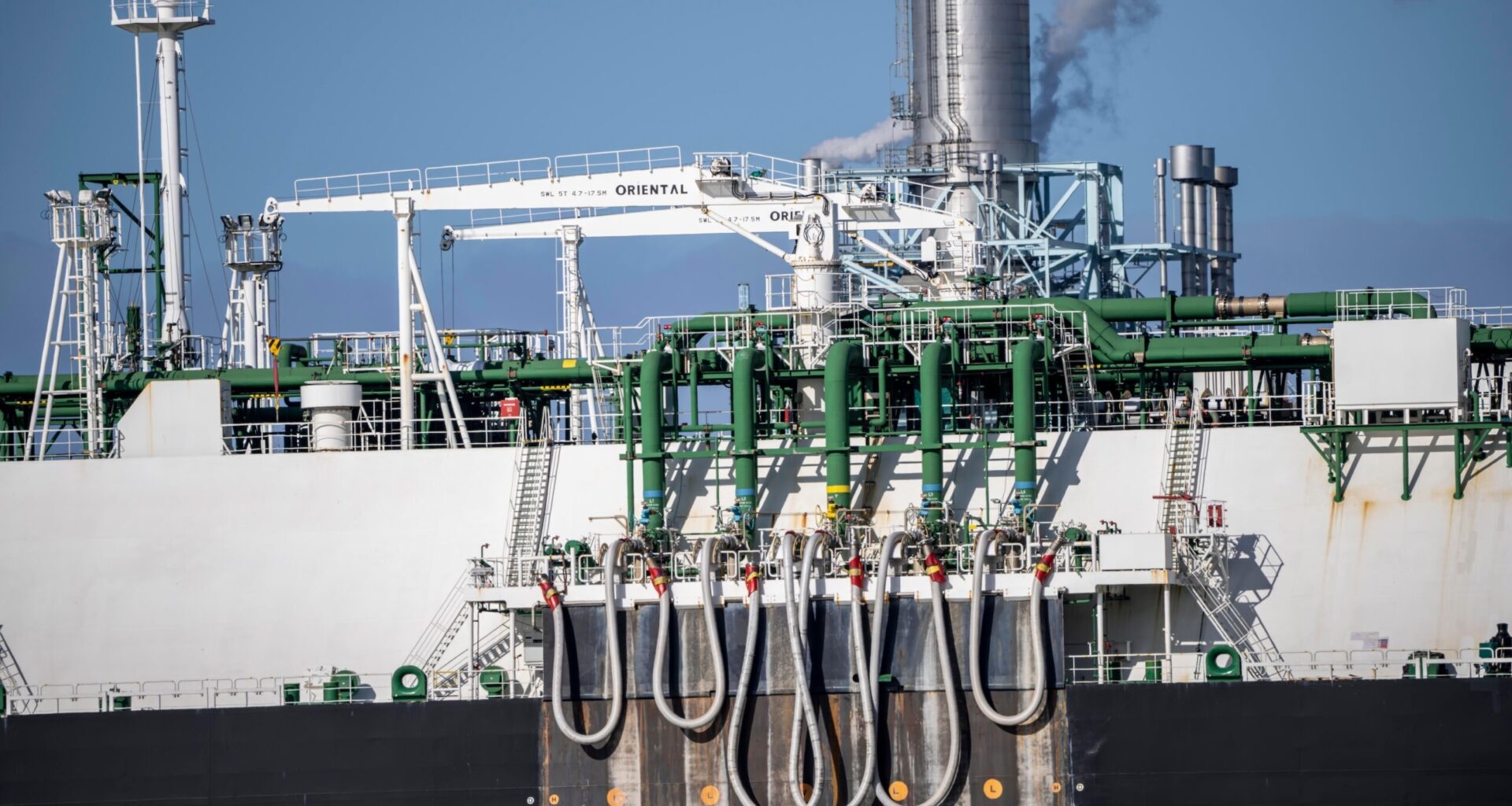 An LNG floating terminal. Iraq needs to diversify away from its natural gas supplies
