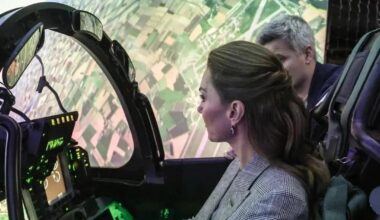 The Princess of Wales at RAF Coningsby