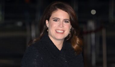 Forget jeans, Princess Eugenie just wore a holly-green satin skirt