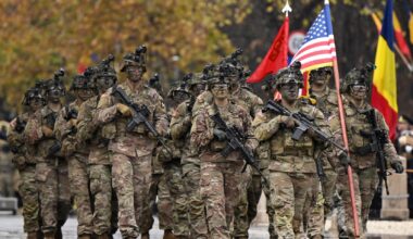 militari americani la parada in romania