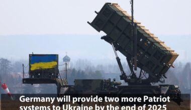 German Defense Minister Boris Pistorius announced that Ukraine will receive two additional Patriot air defense systems by the end of 2025. Speaking at the Warsaw Security Forum, he stressed the urgent need to boost Ukraine’s air defenses after recent massive Russian drone and missile attacks.