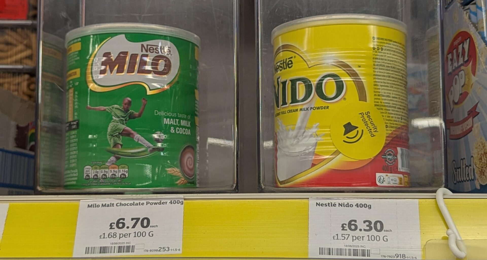 Why are we putting Milo and Nido in security boxes?