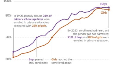 [OC] A century of progress in access to primary education