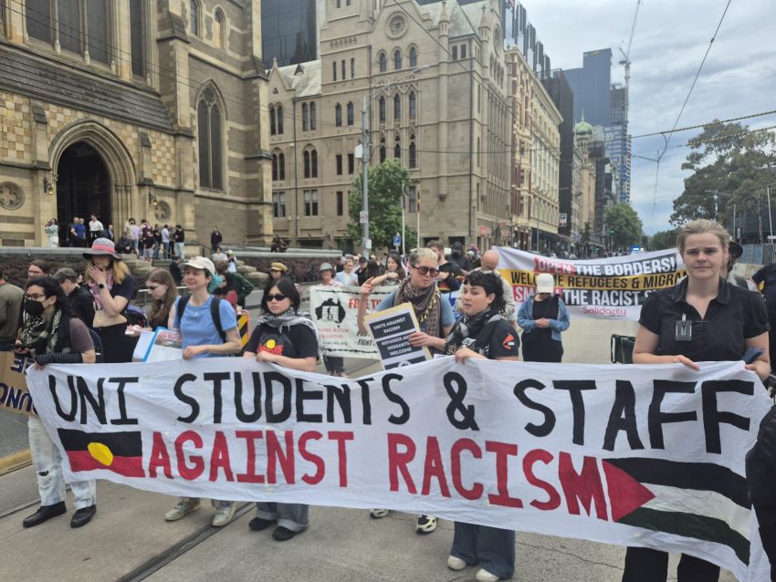 uni students and staff agains racism