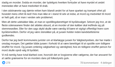 Odenses Borgmester har et par ord at dele om Jørn (Jønke) Nielsens opstilling til byrådet.